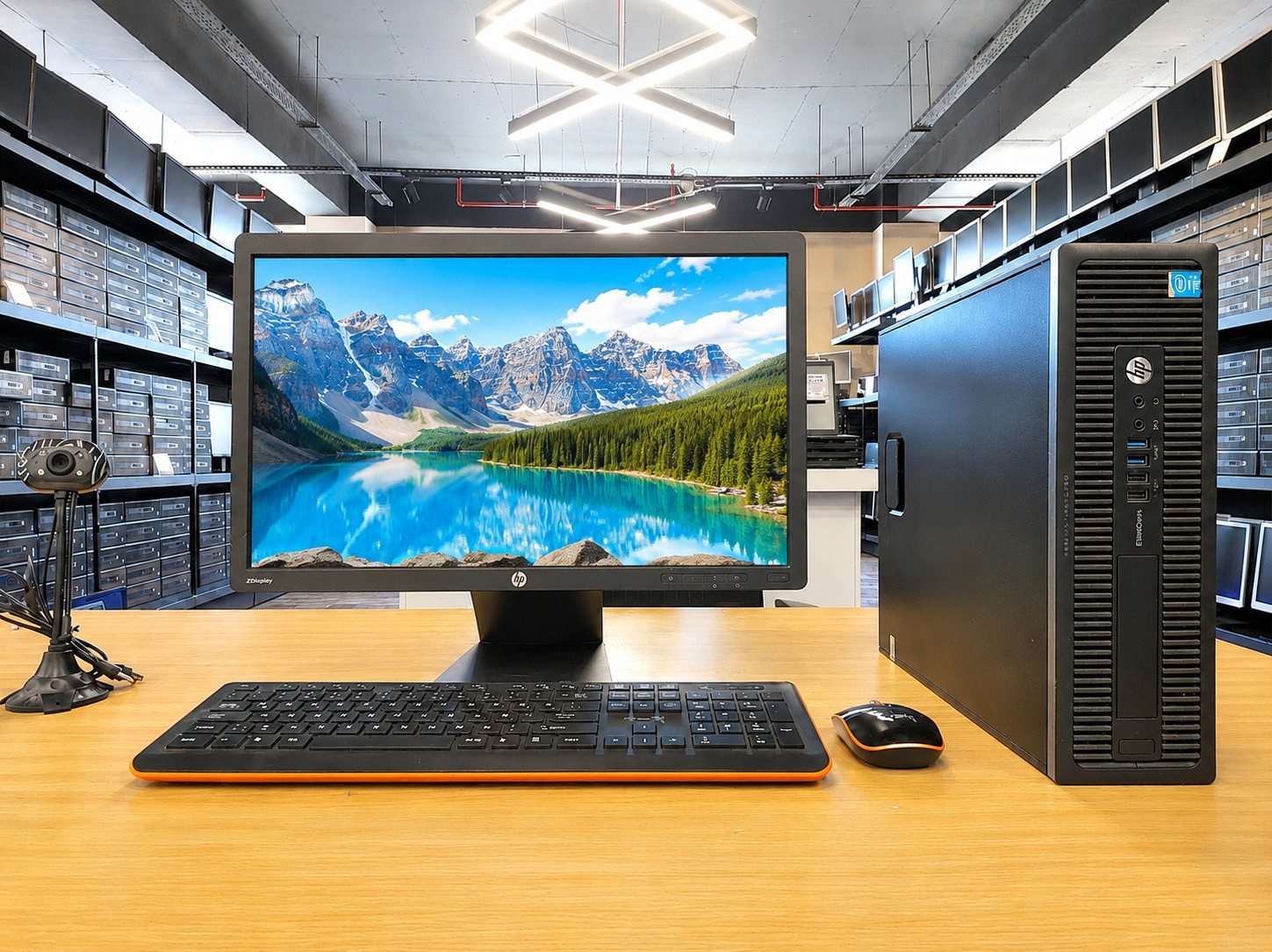 HP 800 G1 İ7 4.NESİL 8 GB DDR3 RAM 128 GB SSD 19"WİN10 DP/VGA MASAÜSTÜ BİLGİSAYAR (2.EL YATAY KASA)