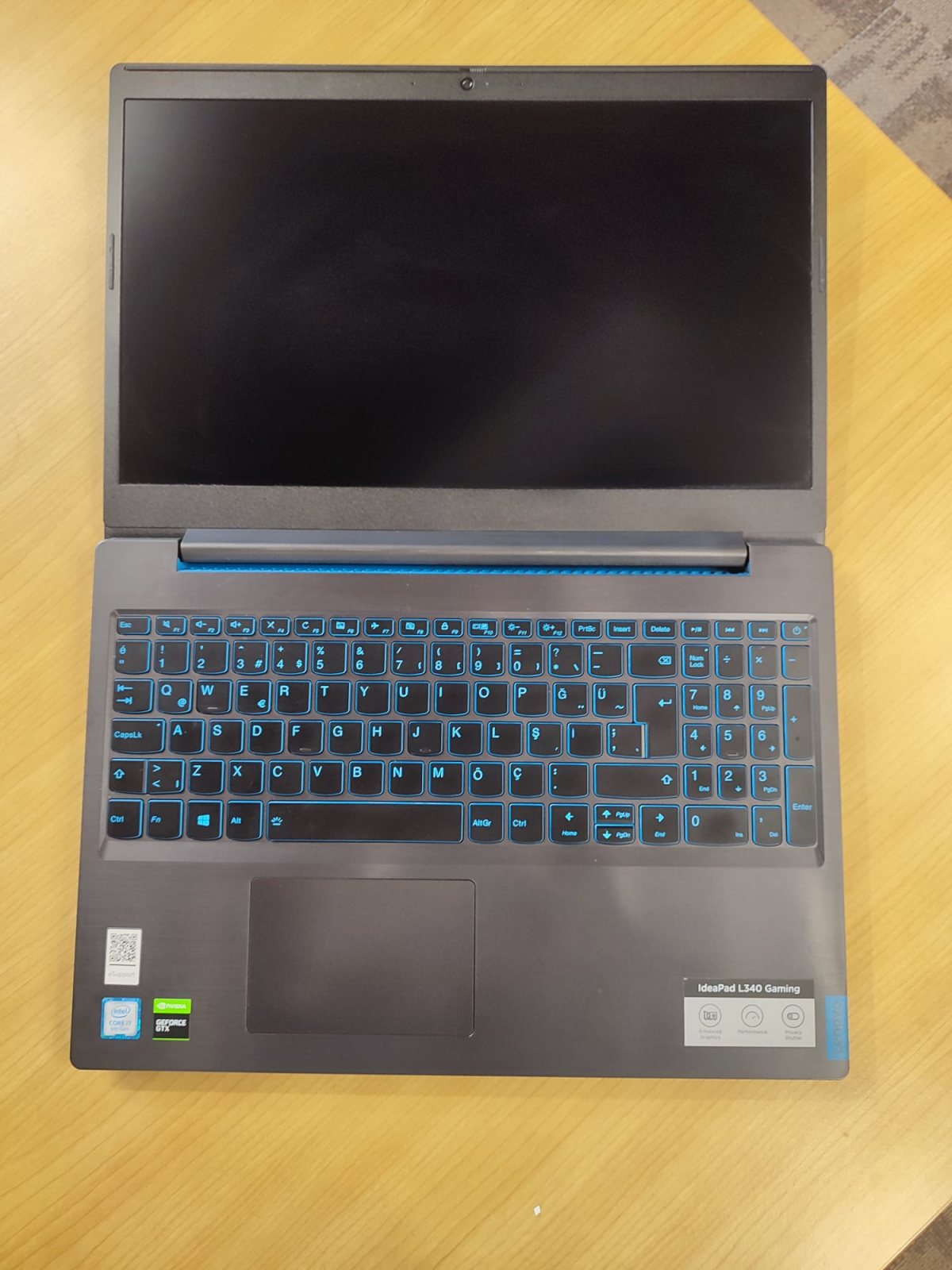 Lenovo IdeaPad L340 i7-9750H 16Gb Ddr4 256GB M2 NVME GTX1050 3GB FreeDOS 15.6" 2.El Dizüstü Bilgisayar (B Kalite)