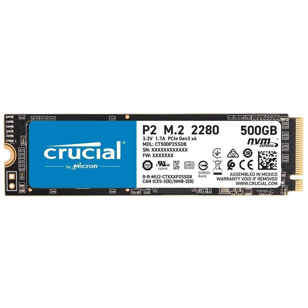 Crucial 500GB P2 Serisi 3D NAND NVMe M.2 SSD (2300/930)